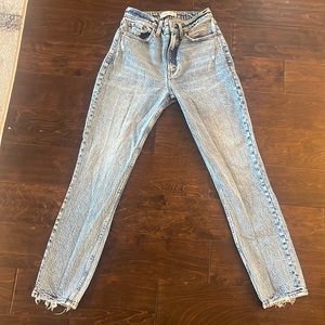 Abercrombie & Fitch Acid Wash Mom Jeans Curve Love
